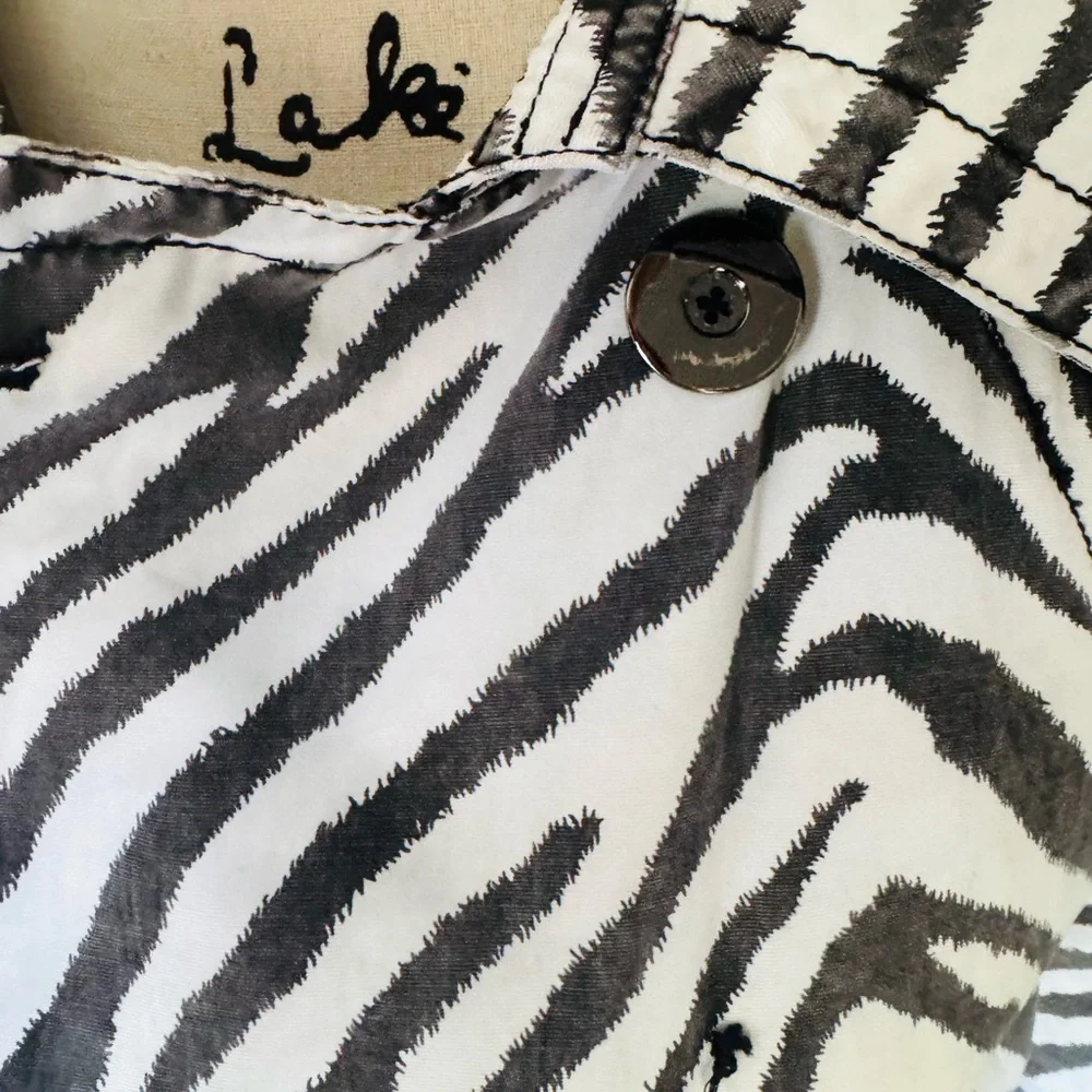 Filmore Studios California zebra print vintage 90s Y2K lightweight jacket small - Picture 5 of 8